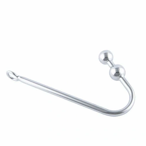Anal Hooks Two Anal Pleasurable Balls Steel Stainless Hook 4417 0923